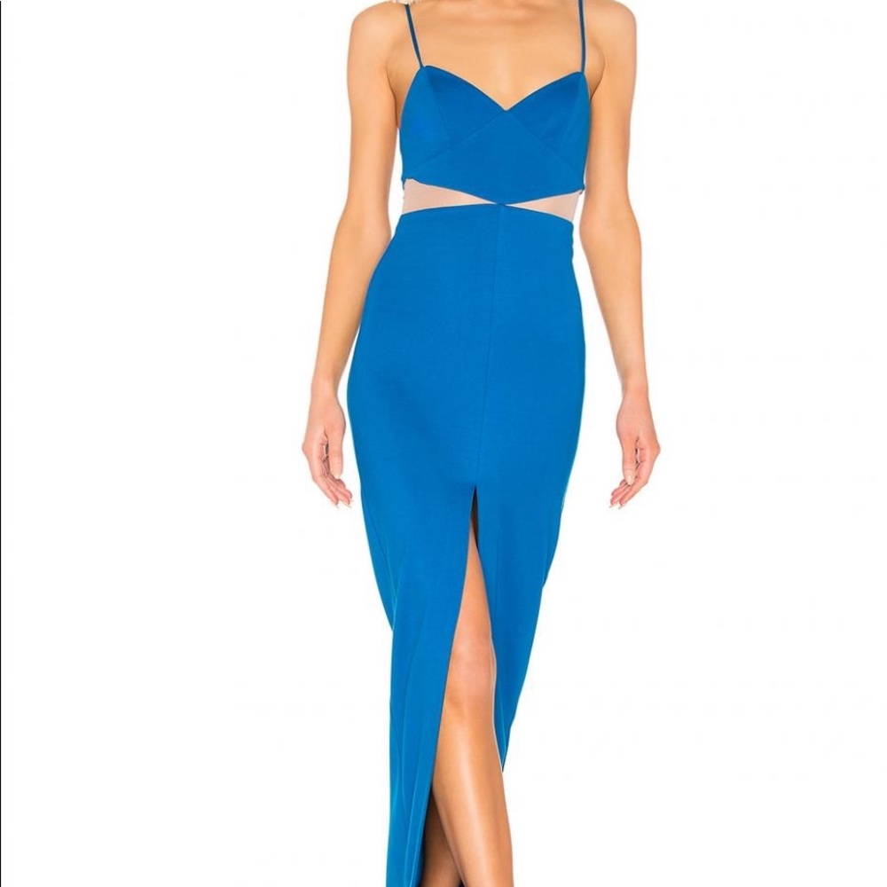 NWT FLORRIE GOWN COBALT BLUE | NBD WOMENS DRESS